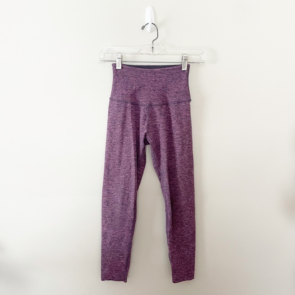 Beyond Yoga High Rise Crop Leggings Spacedye Purple